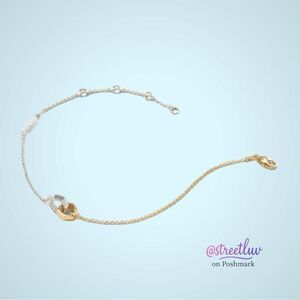 Stella & Dot Hardware Interlock Chain Bracelet Mixed Metal NWT